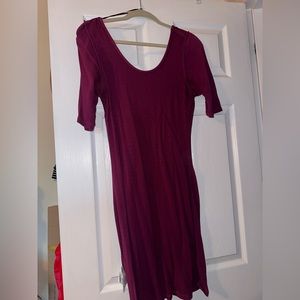H&M cranberry dress